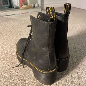 Platform Matte Black Doc Martens